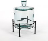 Mica Decorations Guan Vaas op Standaard - H32 x Ø21 cm - Transparant