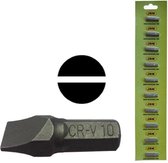 JBM Tools | M8 INBUSSLEUTEL MET SL-BIT 10MM - VERCHROOMD