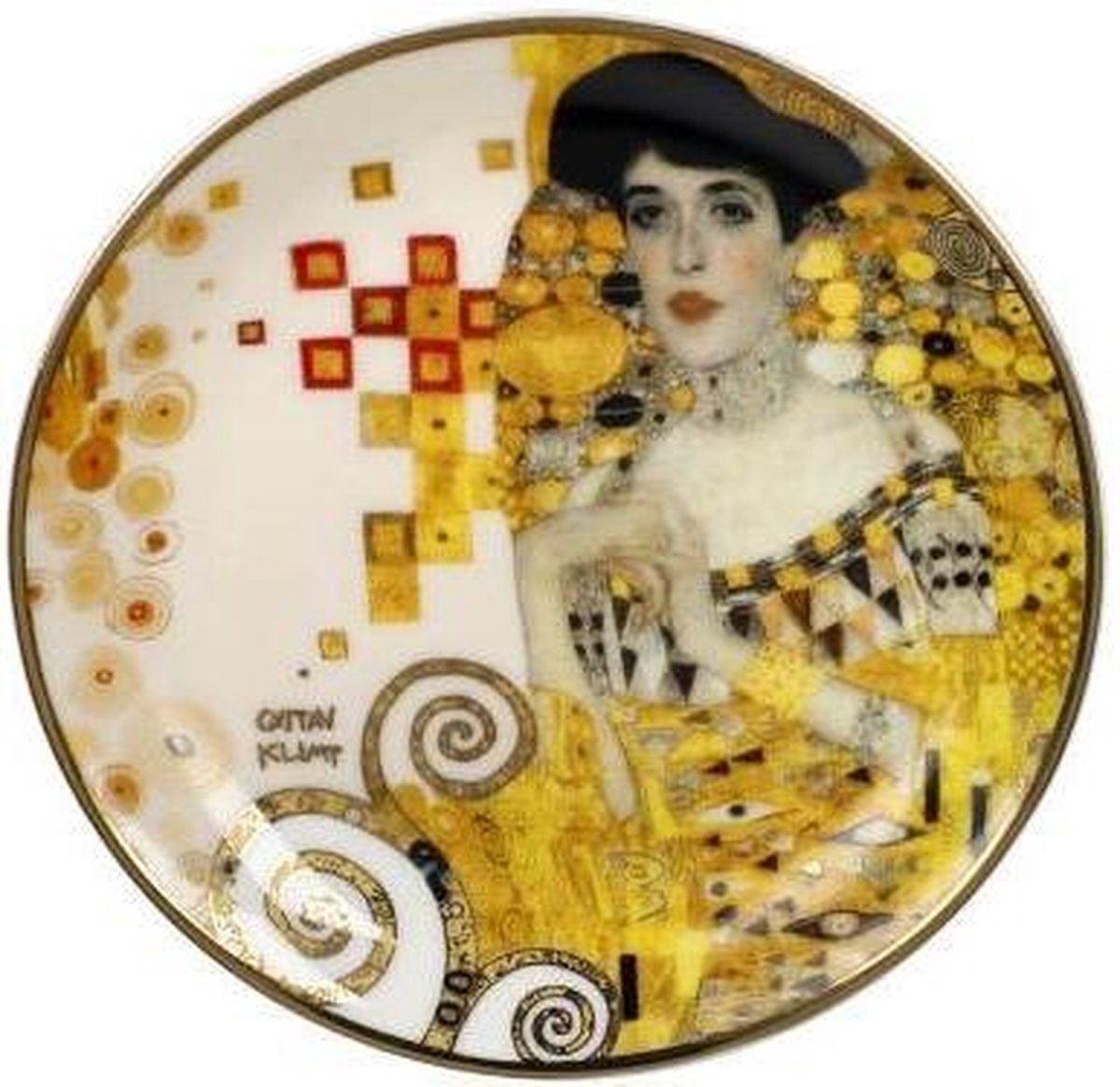 Goebel - Gustav Klimt | Sier Schoteltje Adele Bloch | Porselein - 10cm