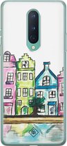 OnePlus 8 hoesje siliconen - Amsterdam | OnePlus 8 case | multi | TPU backcover transparant