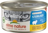 Almo Nature Natvoer voor Gesteriliseerde Katten- Holistic Sterilized Mousse - Kip - 24 x 85 gram