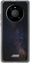 6F hoesje - geschikt voor Huawei P40 Pro -  Transparant TPU Case - Dark Space #ffffff