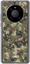 6F hoesje - geschikt voor Huawei P40 Pro -  Transparant TPU Case - Digital Camouflage #ffffff