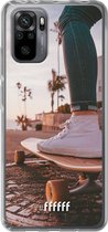 6F hoesje - geschikt voor Xiaomi Redmi Note 10 Pro -  Transparant TPU Case - Skateboarding #ffffff