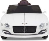 Bentley Elektrische Kinderauto Continental Wit - Krachtige Accu - Op Afstand Bestuurbaar - Veilig Voor Kinderen