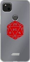 6F hoesje - geschikt voor Google Pixel 4a -  Transparant TPU Case - D20 - Transparant #ffffff