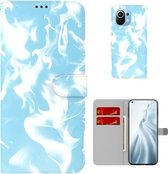 Voor Xiaomi Mi 11 Cloud Fog Pattern Horizontal Flip Leather Case met houder & kaartsleuf & portemonnee (hemelsblauw)