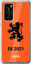 6F hoesje - geschikt voor Huawei P40 -  Transparant TPU Case - Nederlands Elftal - EK 2021 #ffffff
