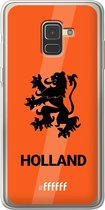 6F hoesje - geschikt voor Samsung Galaxy A8 (2018) -  Transparant TPU Case - Nederlands Elftal - Holland #ffffff