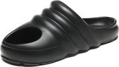 Grote maten zomerpantoffels Heren casual schoenen, maat: 46 (zwart)