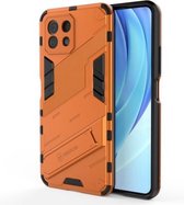 Voor Xiaomi Mi 11 Lite Punk Armor 2 in 1 PC + TPU schokbestendig hoesje met onzichtbare houder (oranje)