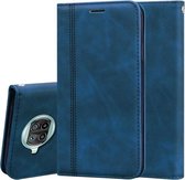 Voor Xiaomi Mi 10T Lite 5G Frosted Business Magnetische Horizontale Flip PU lederen tas met houder & kaartsleuf & lanyard (blauw)