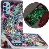 Voor Samsung Galaxy A32 4G Luminous TPU beschermhoes (Mandala Flower)