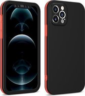 Tweekleurige 360 graden volledige dekking Beschermende pc + TPU schokbestendige hoes voor iPhone 11 Pro (zwart)