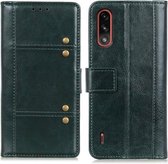 Voor Motorola Moto E7 Power Peas Crazy Horse Texture Horizontale Flip Leren Case met Houder & Kaartsleuven & Portemonnee (Groen)