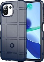 Voor Geschikt voor Xiaomi Mi 11 Lite volledige dekking schokbestendig TPU-hoesje (blauw)