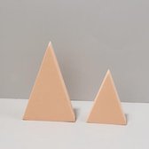 2 x Driehoeken Combo Kits Geometrische Kubus Effen Kleur Fotografie Foto Achtergrond Tafel Schieten Schuim Props (Vleeskleur)