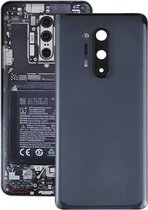 Batterij-achterklep met cameralensafdekking voor OnePlus 8 Pro (zwart)