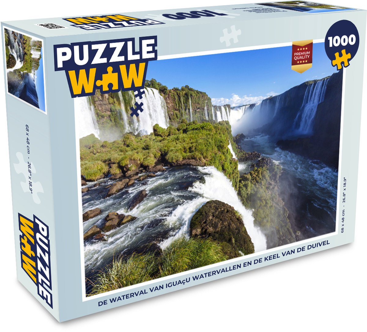 Glad Dij Baan Puzzel De waterval van Iguaçu watervallen en de Keel van de Duivel -  Legpuzzel -... | bol.com