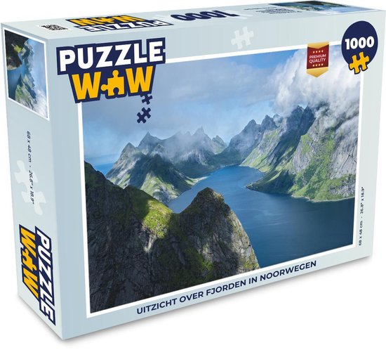 Onverschilligheid vreugde plak Puzzel Uitzicht over fjorden in Noorwegen - Legpuzzel - Puzzel 1000 stukjes  volwassenen | bol.com