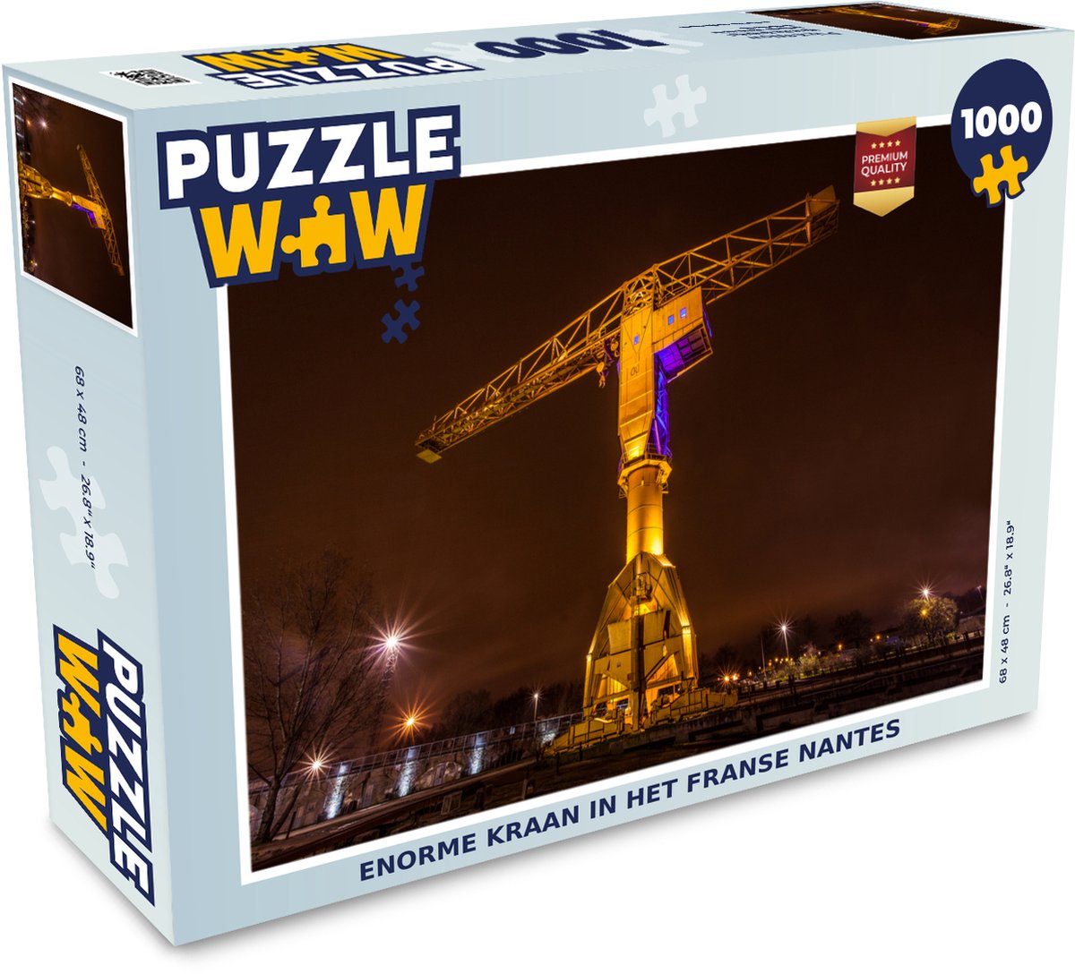 Puzzel Enorme kraan in het Franse Nantes - Legpuzzel - Puzzel 1000 stukjes  volwassenen | bol