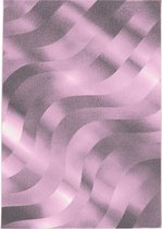Modern laagpolig vloerkleed Costa - roze 3529 - 240x340 cm
