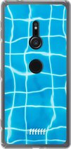 6F hoesje - geschikt voor Sony Xperia XZ2 -  Transparant TPU Case - Blue Pool #ffffff