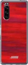 Sony Xperia 5 II Hoesje Transparant TPU Case - Scarlet Canvas #ffffff