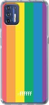 6F hoesje - geschikt voor Motorola Moto G9 Plus -  Transparant TPU Case - #LGBT #ffffff