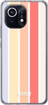 6F hoesje - geschikt voor Xiaomi Mi 11 -  Transparant TPU Case - Vertical Pastel Party #ffffff