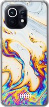 6F hoesje - geschikt voor Xiaomi Mi 11 -  Transparant TPU Case - Bubble Texture #ffffff