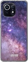 6F hoesje - geschikt voor Xiaomi Mi 11 -  Transparant TPU Case - Galaxy Stars #ffffff