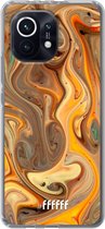 6F hoesje - geschikt voor Xiaomi Mi 11 -  Transparant TPU Case - Brownie Caramel #ffffff