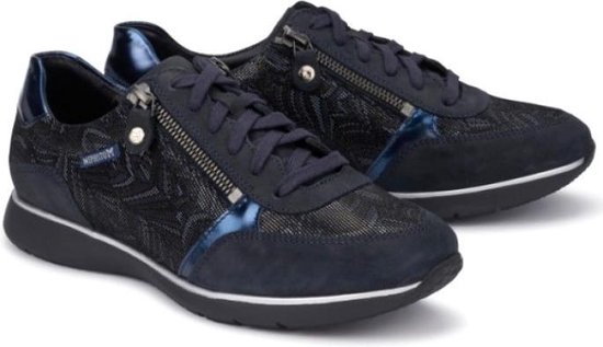 Mephisto Monia - dames sneaker - blauw - maat 38 (EU) 5 (UK) | bol.com