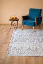 Teos Vintage Vloerkleed - Scandinavisch Design - Grijs - 135x190 cm