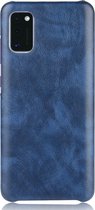 Samsung Galaxy A41 Hoesje - Mobigear - Excellent Serie - Kunstlederen Backcover - Blauw - Hoesje Geschikt Voor Samsung Galaxy A41