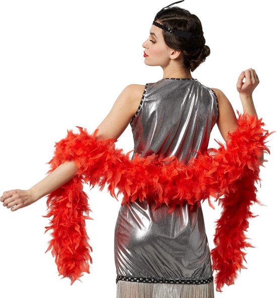 dressforfun - Pluizige verenboa rood - verkleedkleding kostuum halloween  verkleden... | bol.com