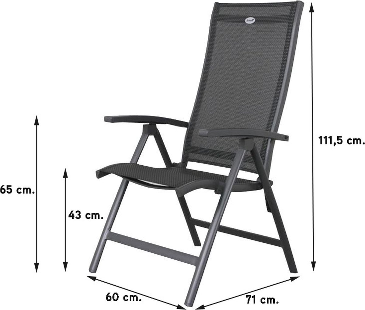 Hartman Chaise de jardin réglable Salvatore