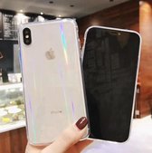 Apple iPhone 6/6S Plus Hoesje - Siliconen Backcover - Transparant Gradiënt Regenboog - Siliconen iPhone 6 plus hoesje - Siliconen iPhone 6S plus hoesje