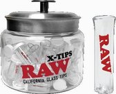 Raw roor glass tips regular jar 75 tips