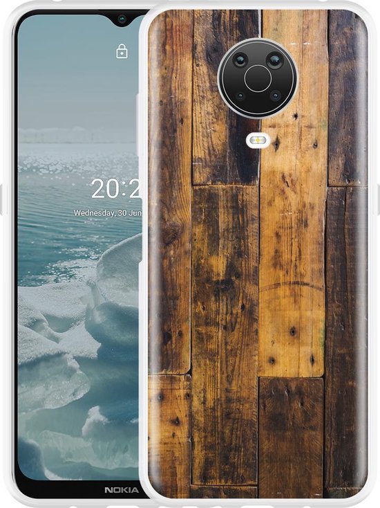 Toevlucht ergens priester Nokia G20 Hoesje Special Wood | bol.com
