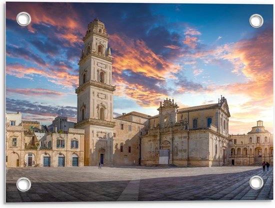 Tuinposter – Plein in Italië - 40x30cm Foto op Tuinposter  (wanddecoratie voor buiten en binnen)