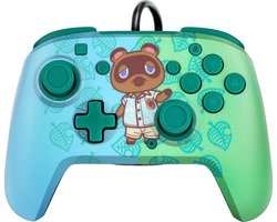 PDP Gaming Faceoff Deluxe+ Audio Wired Controller - Animal Crossing (Nintendo Switch/Switch OLED)
