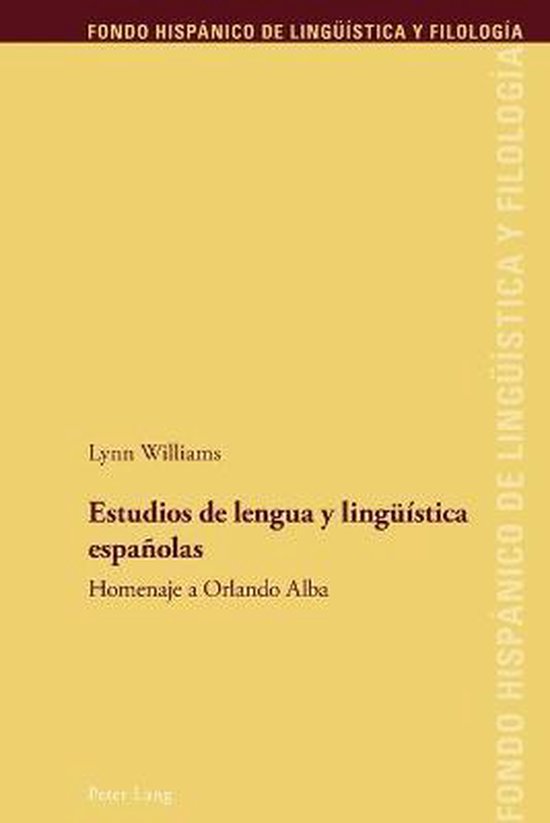 Fondo Hispánico de Lingueística y Filología- Estudios de  ... - cover