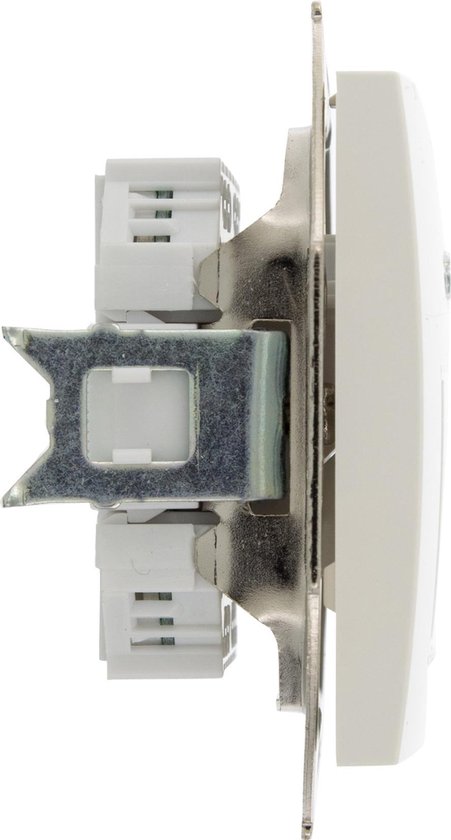 Prise - encastrée - 2 x 8 pôles - pour CAT6A - convient pour cadre de Berker S1 - blanc polaire