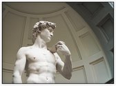 De David van Michelangelo Buonarotti in Florence - Foto op Akoestisch paneel - 120 x 90 cm