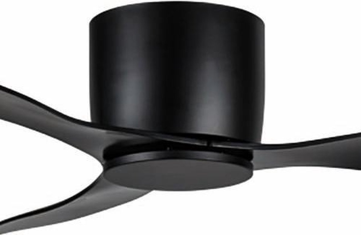Plafondventilator Brezza 3 blad Ø 132 cm | Zeer stille ventilator | Top kwaliteit | Energie zuinig | + remote | Voor laag plafond | 6 snelheden | Beste alternatief voor airco | Zomer en winter stand | Zwarte ventilator – foto 6