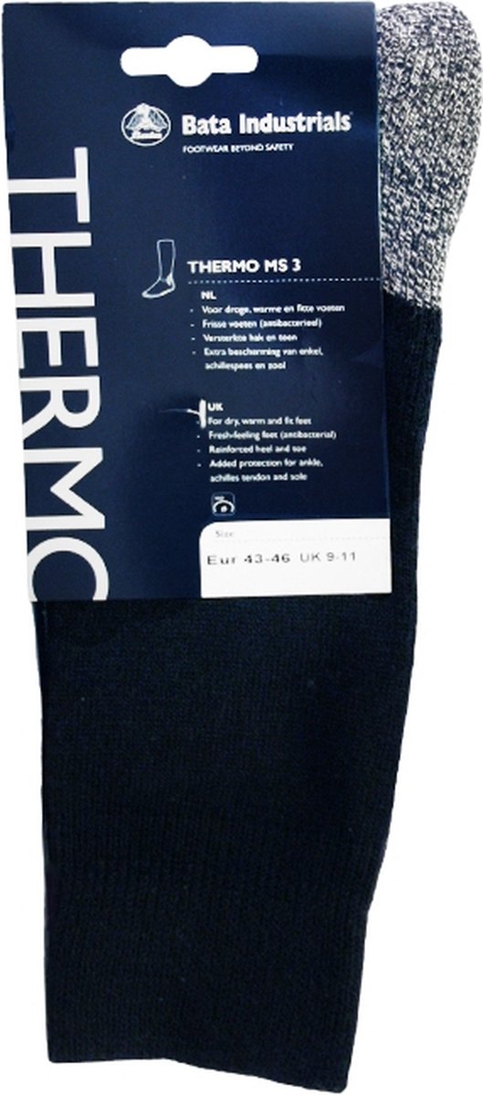 Bata Chaussettes Thermo MS 3, Taille 43-46 ESD