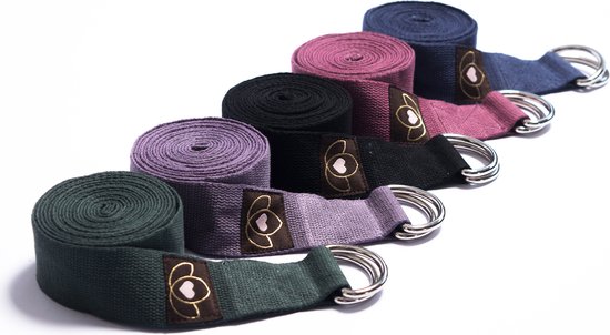 Yoga riem / strap extra lang donkergroen - Lotus van Lotus — afbeelding 5