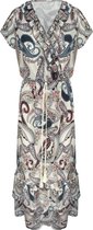 Paisley Ruffel Jurk Creme